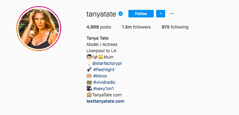 Bio example from Tanya Tate
