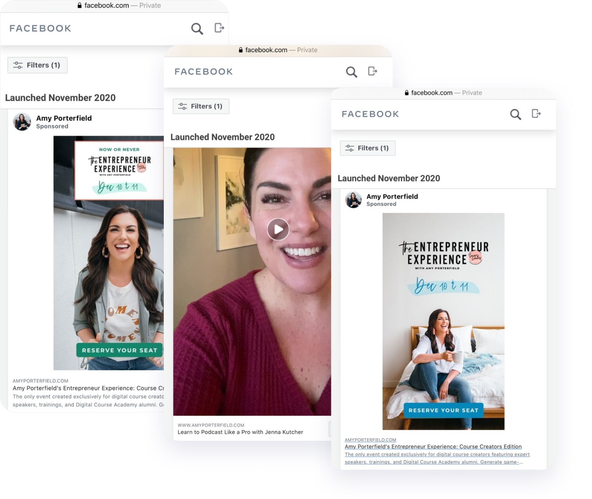 recent posts on the hashtags