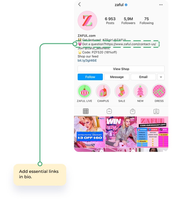 requests in your IG customer support