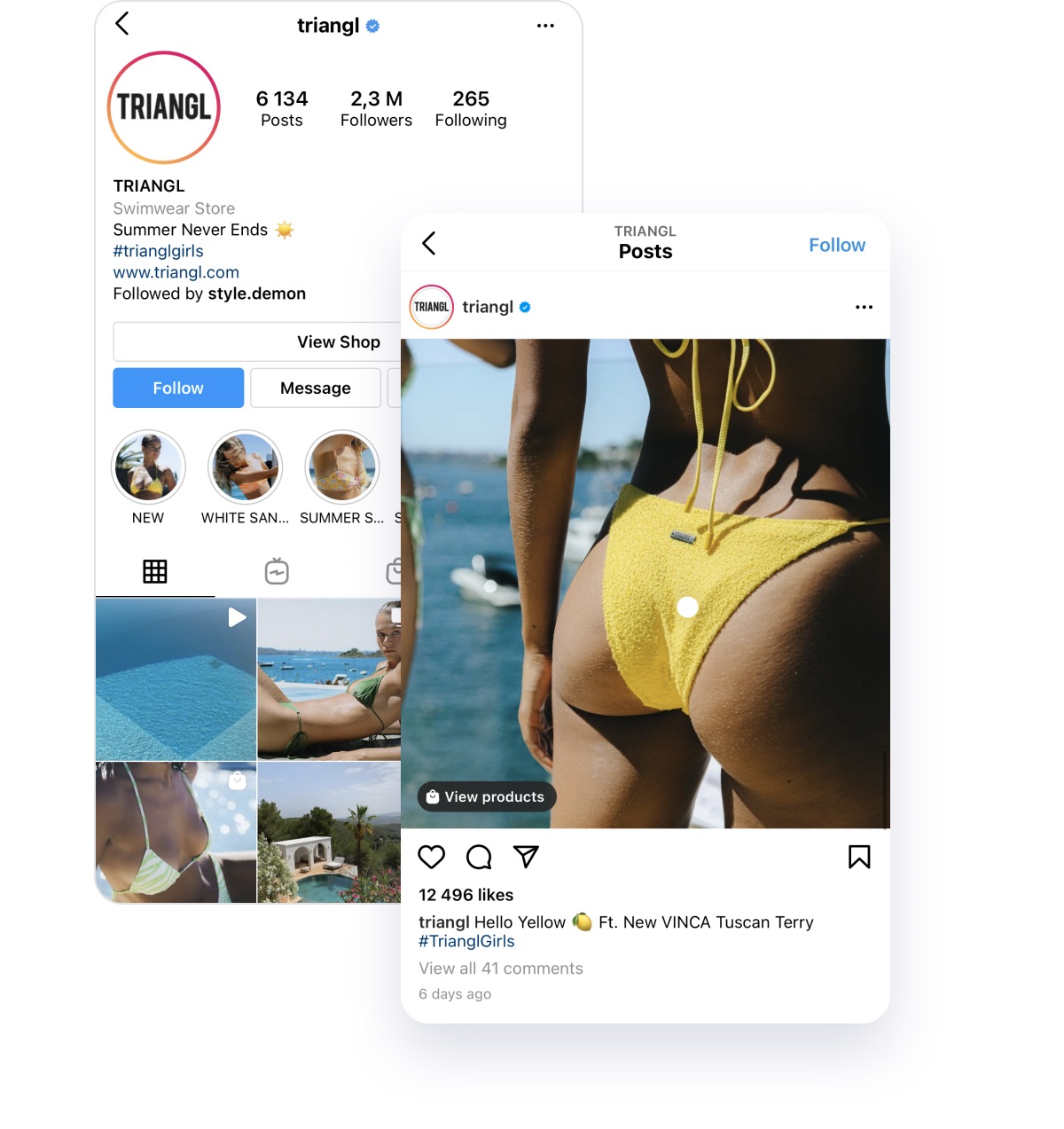 main activity on Instagram
