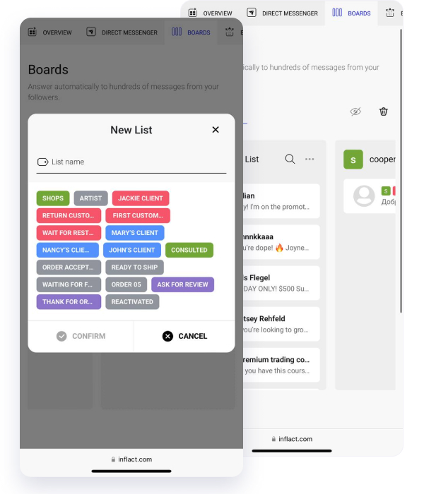 automating messages through the Direct Module