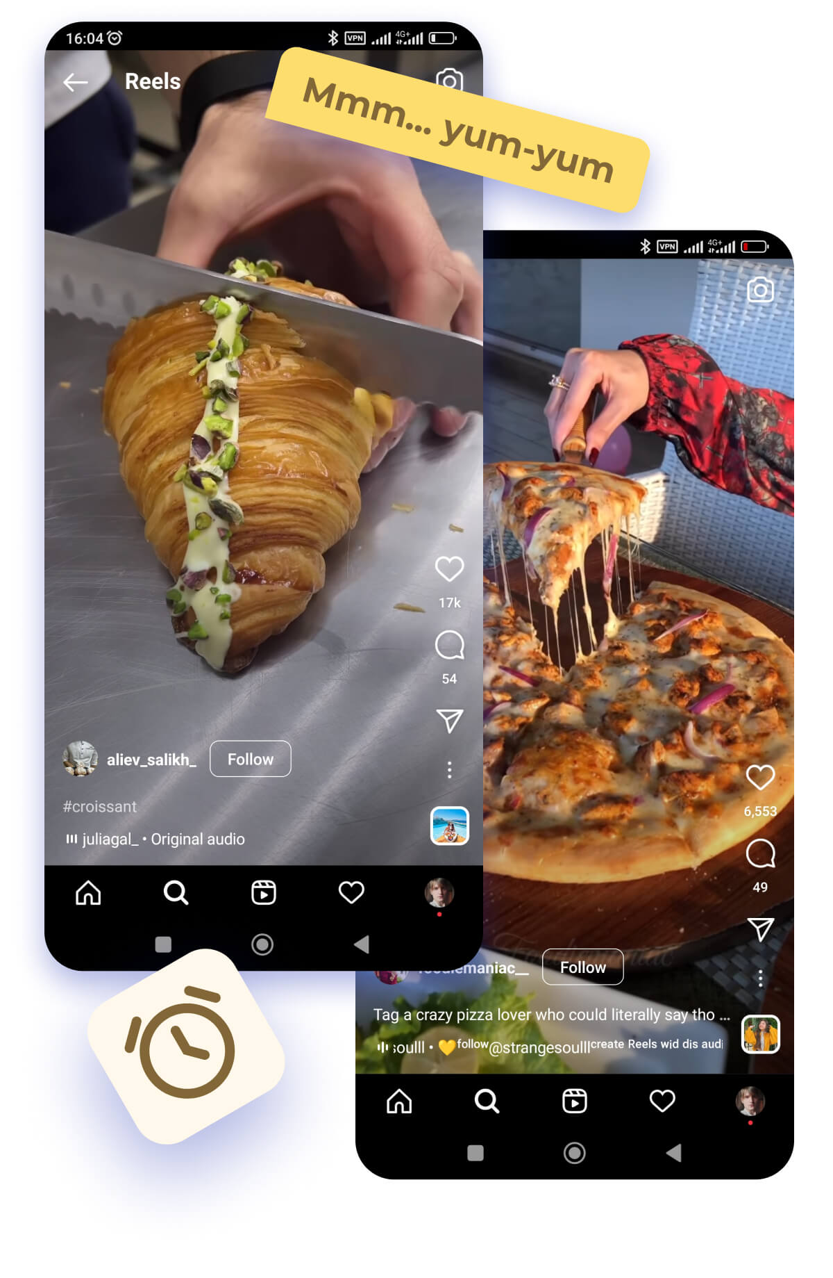Food Post IG Reel Schedule