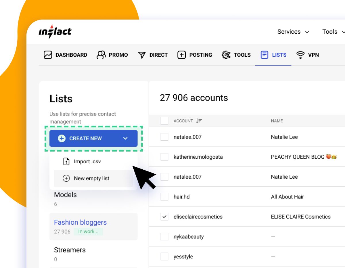 create a new list