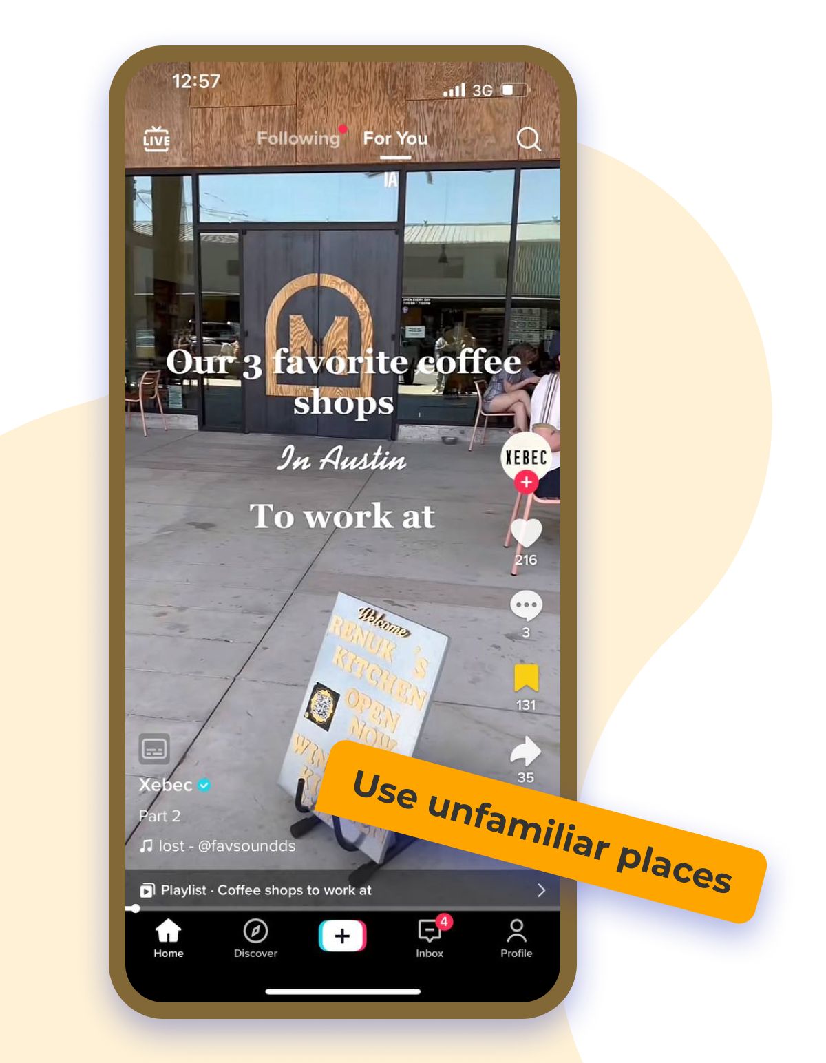 unfamiliar places tiktok