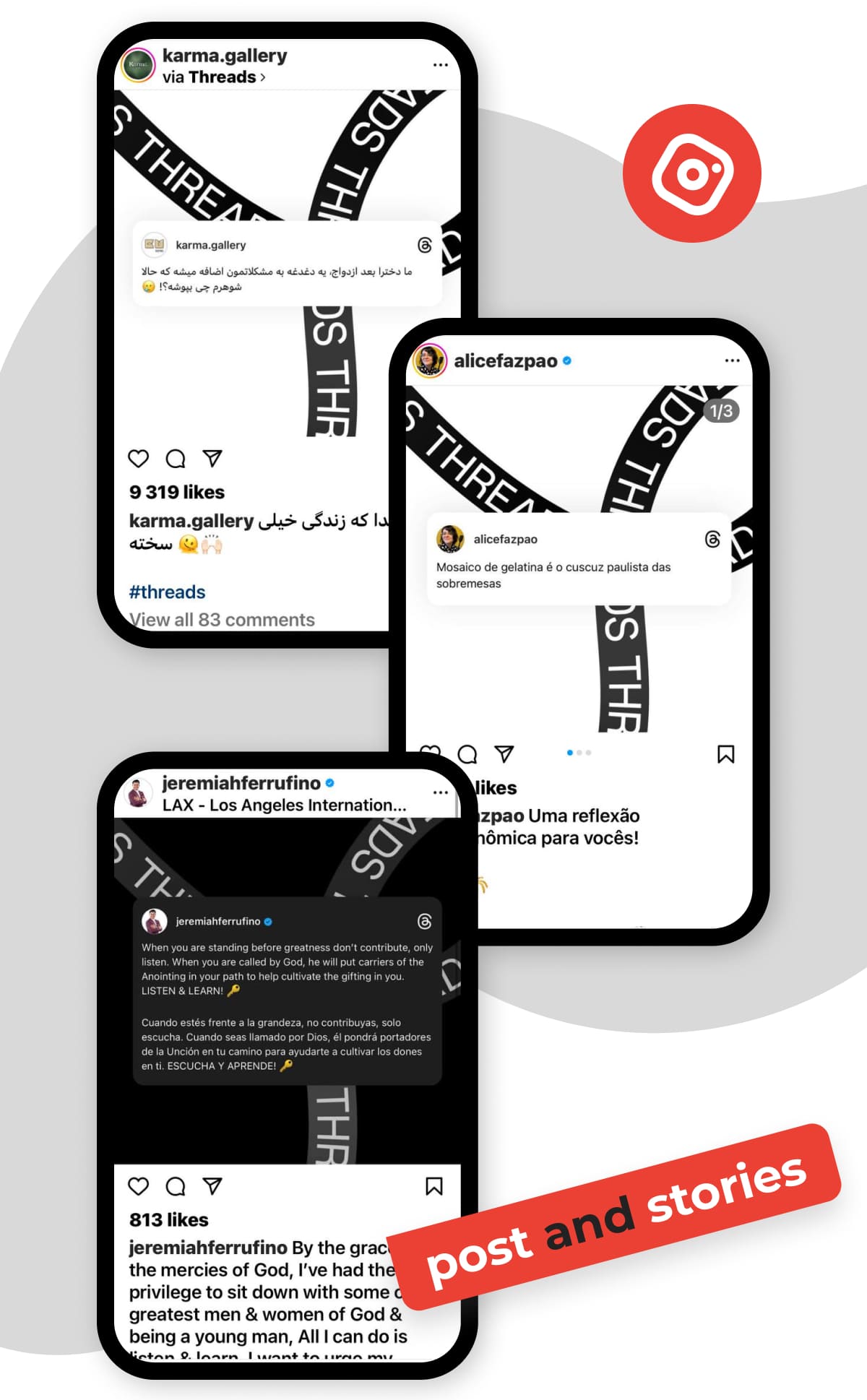 Threads stories posts