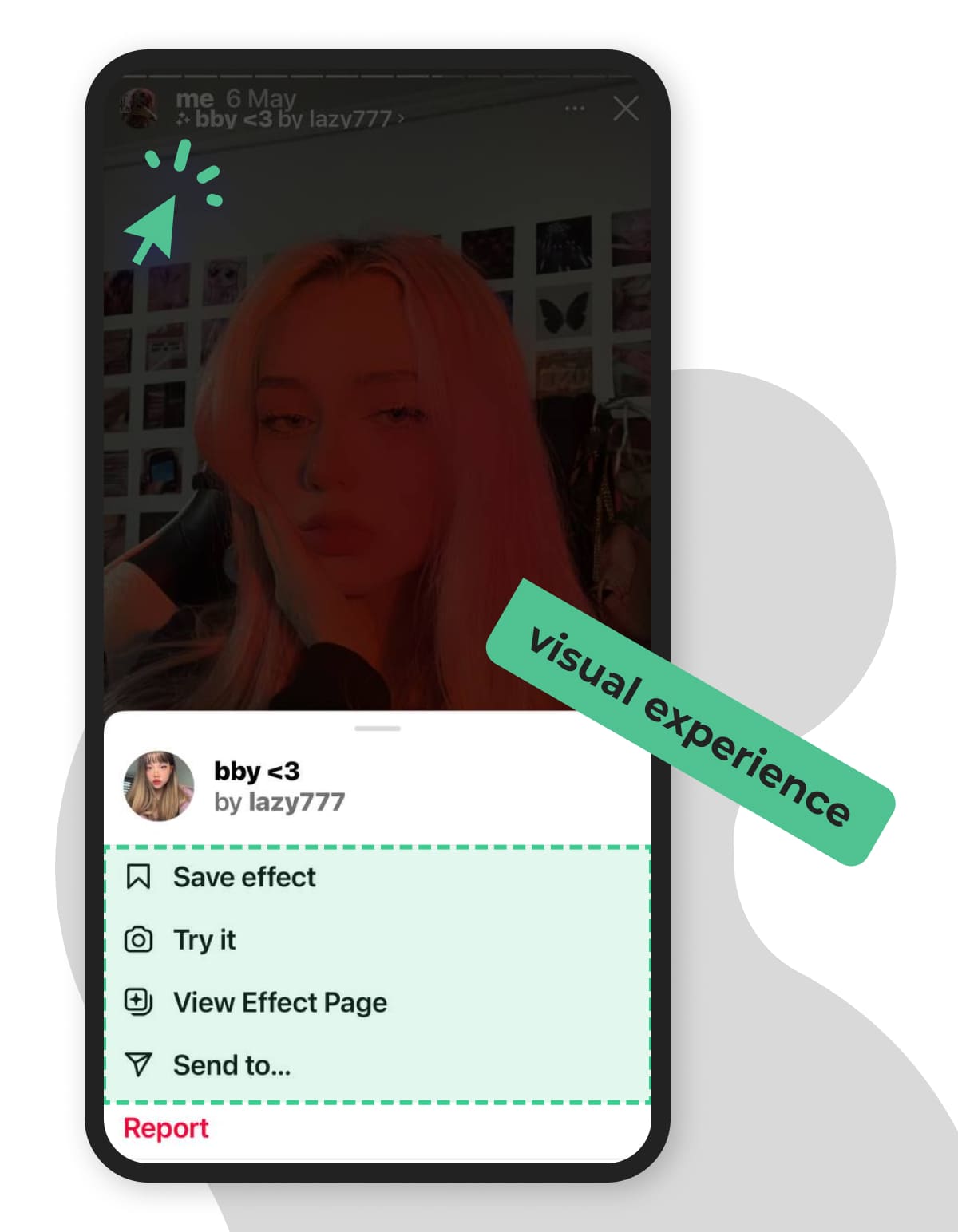 visual experiences in Insta