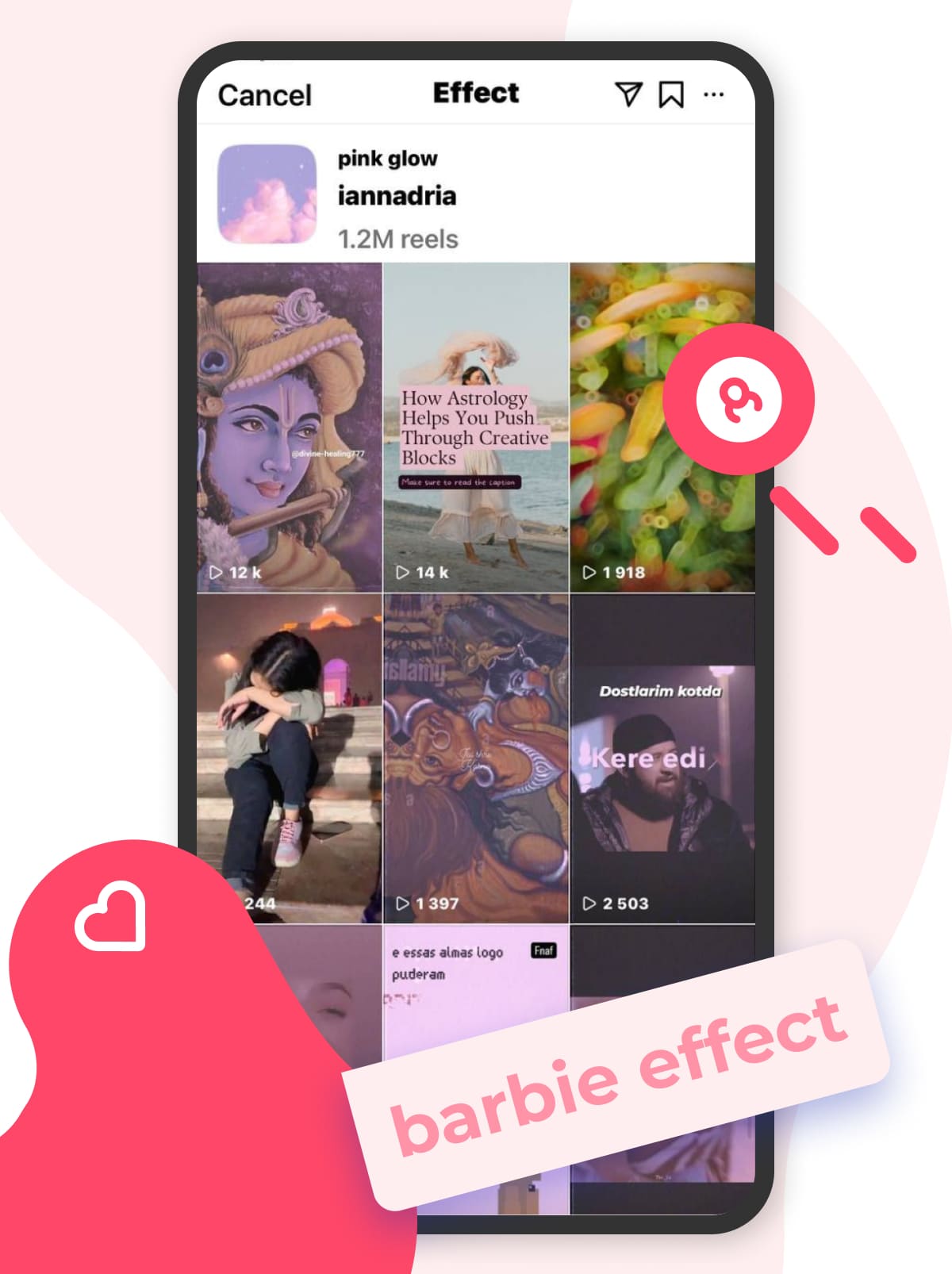 Pink Glow Ig effect