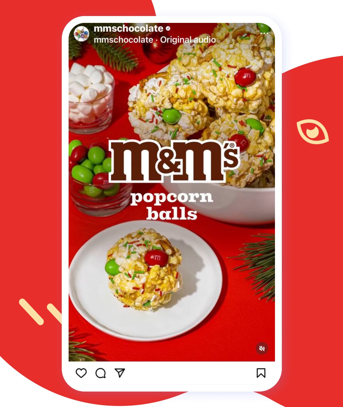 M&amp;M’s popcorn balls