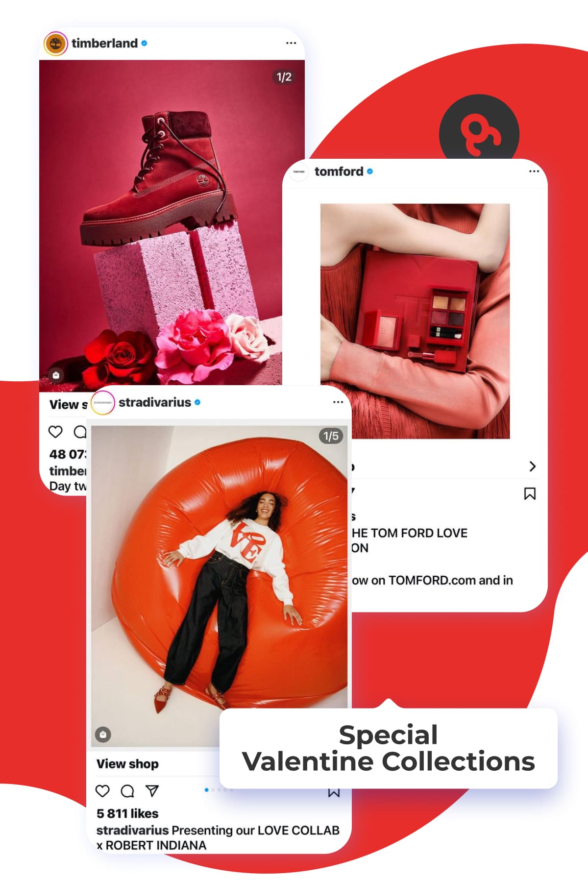 Saint Valentine advertising posts