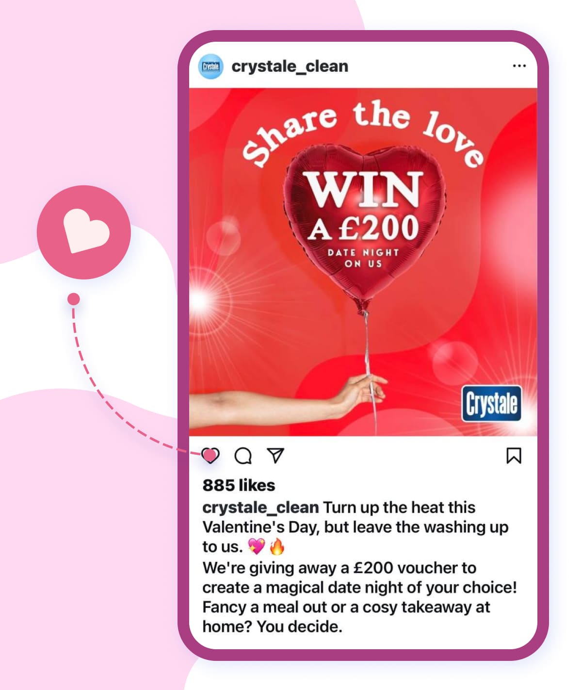 Valentine’s Day advertising posts