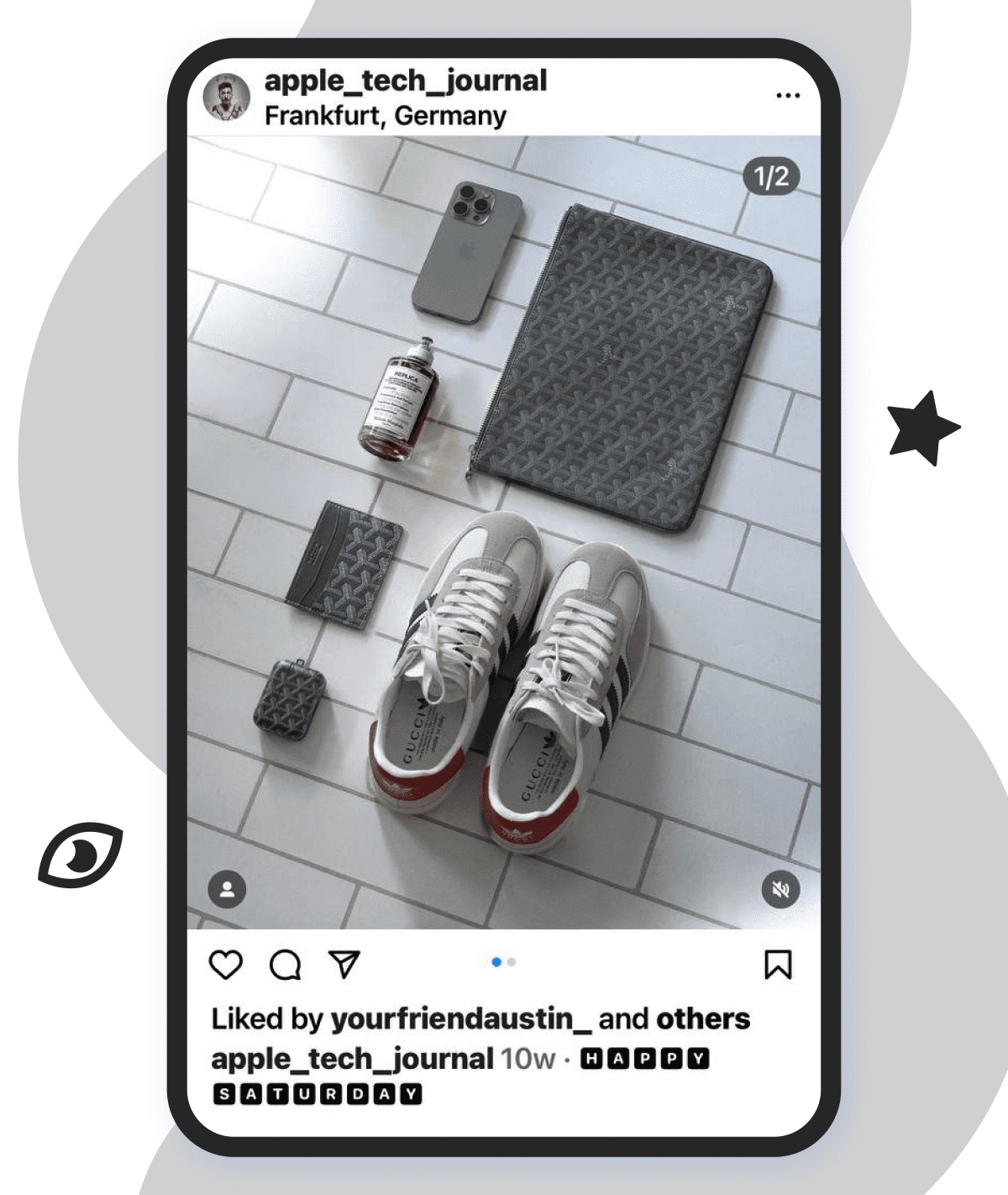 a monochromatic style in content