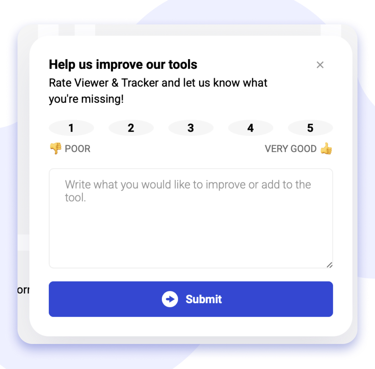 share your feedback
