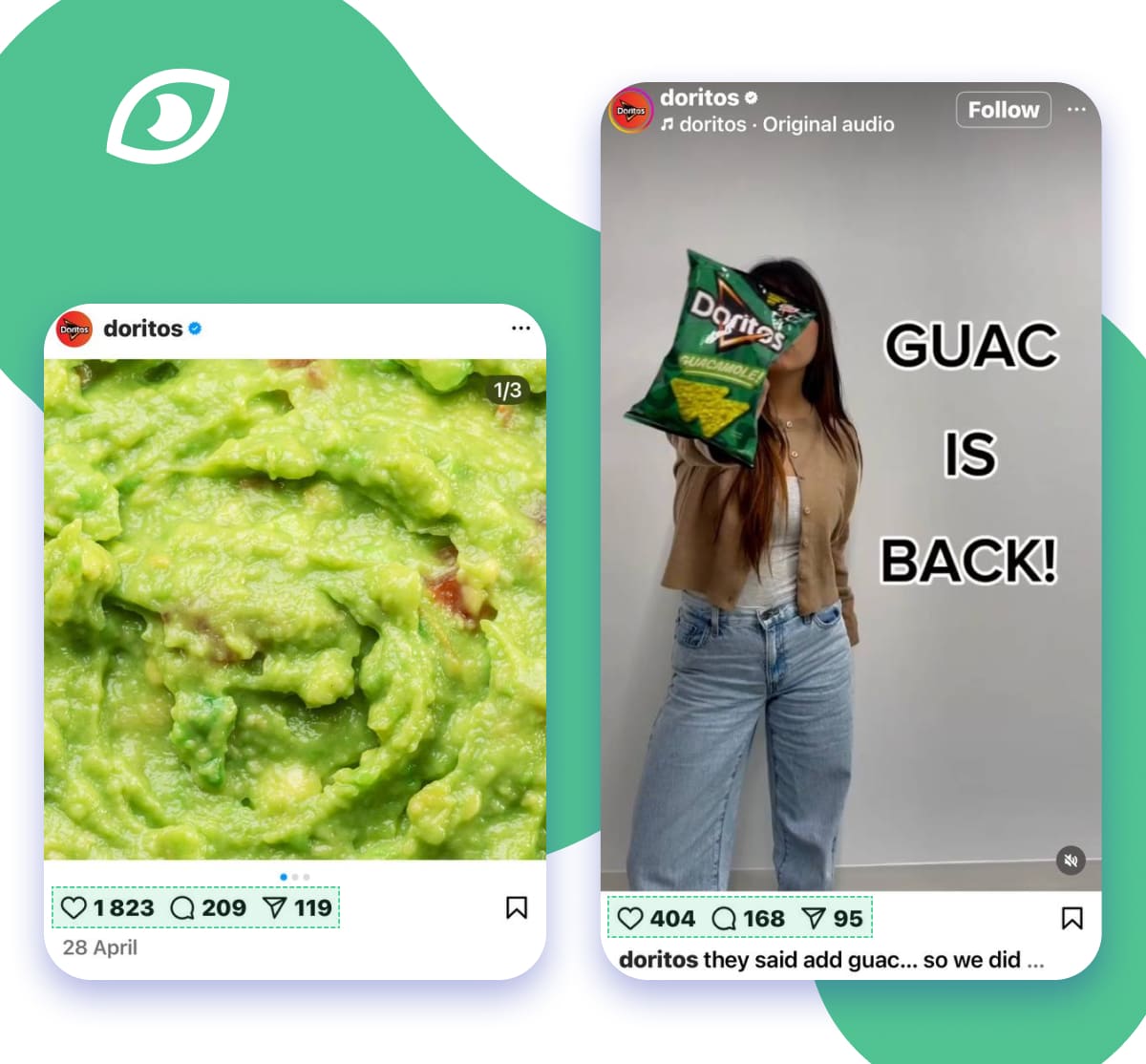 doritos IG Reel and carousel