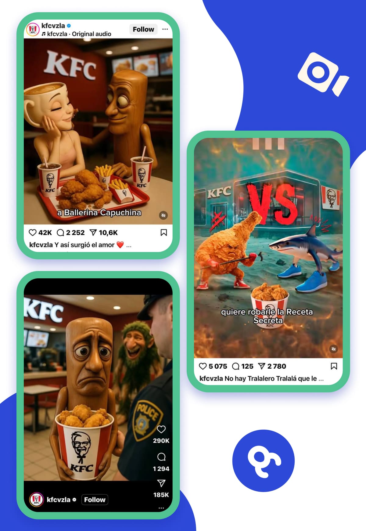 KFS’s social media posts featuring Italian brainrot characters