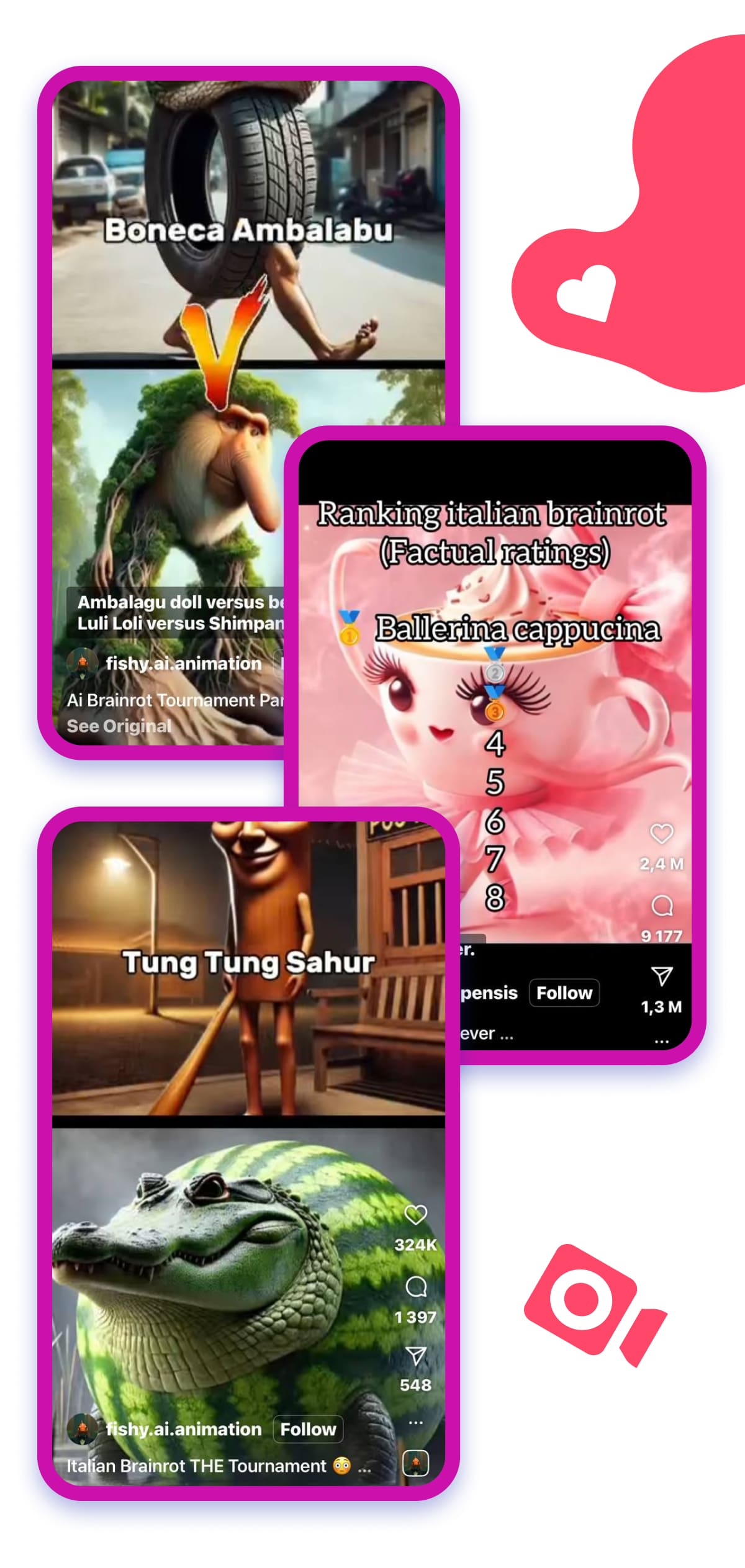 Italian brainrot tournaments on Instagram
