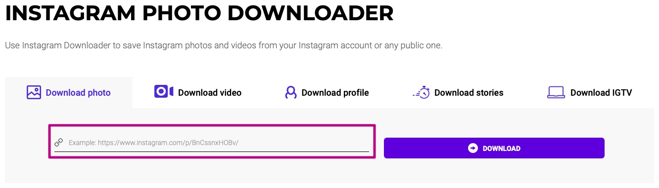 instagram downloader ig