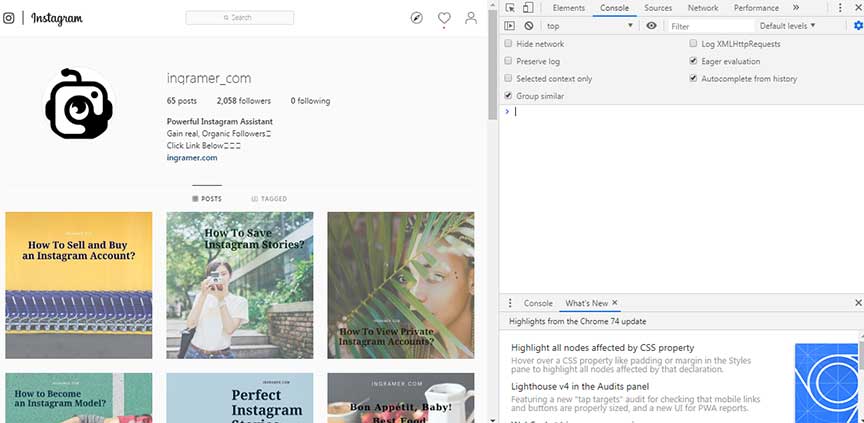 Inflact instagram bot