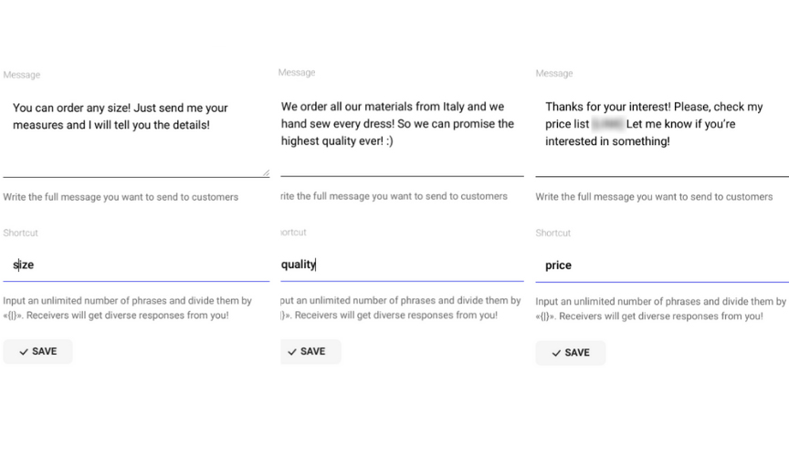 set up fast replies with inflact