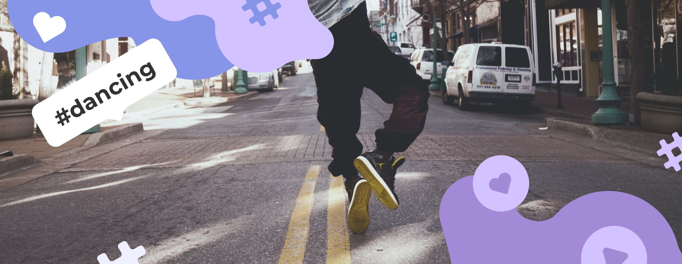 Dancing hashtags