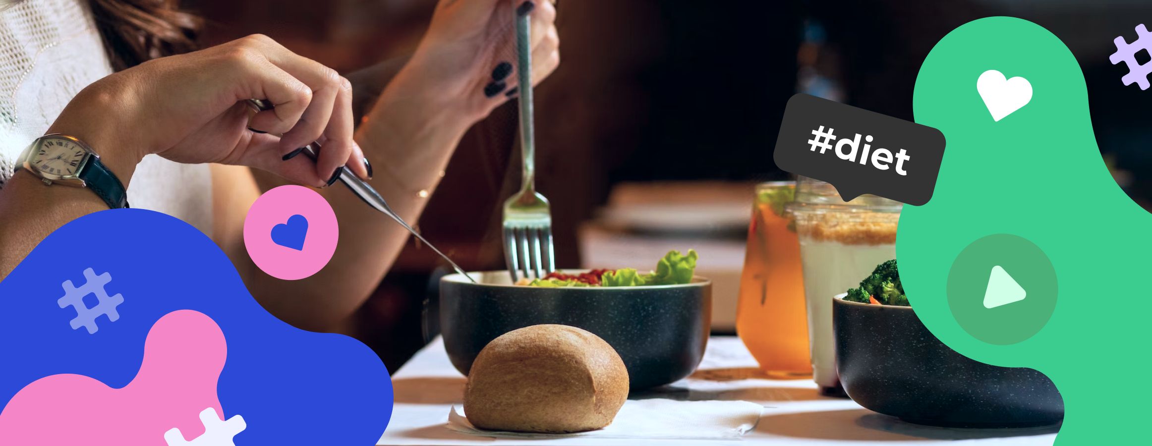 Diet hashtags