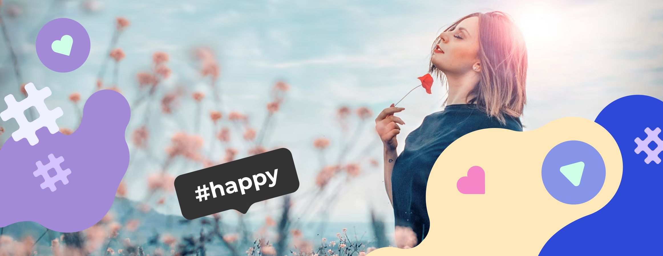 Happy hashtags