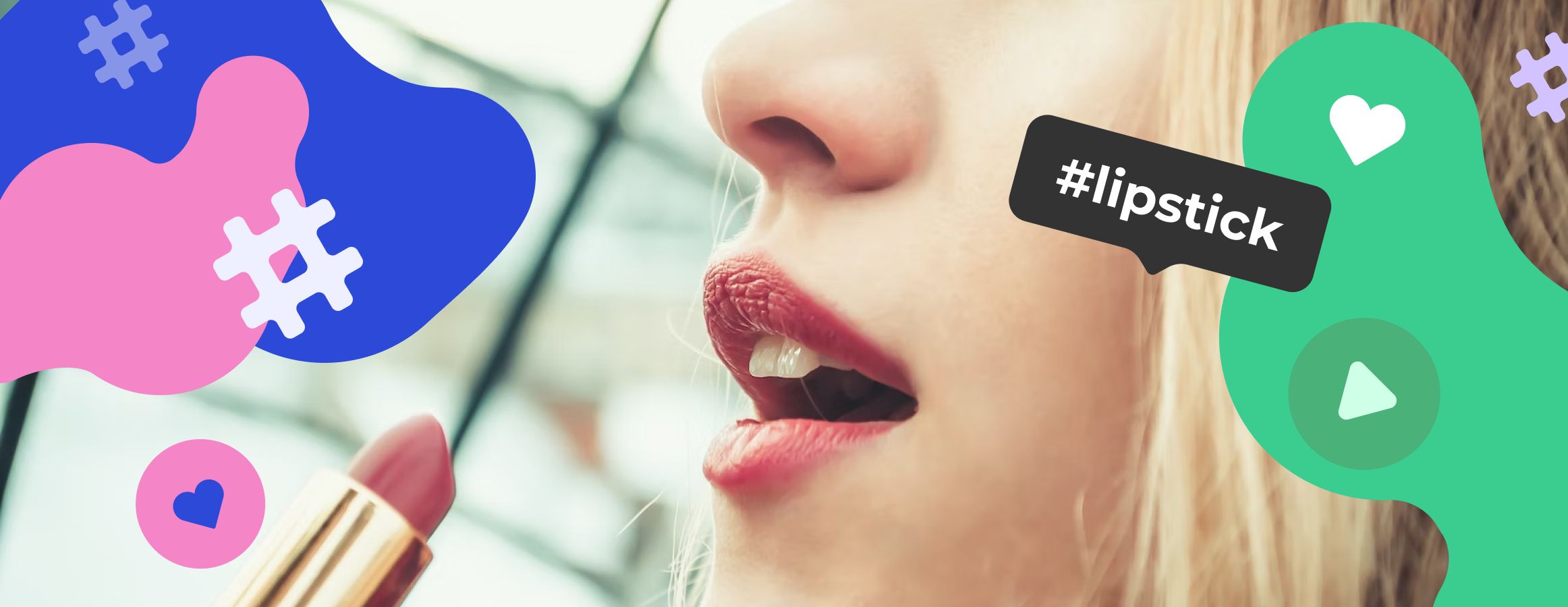 Lipstick hashtags