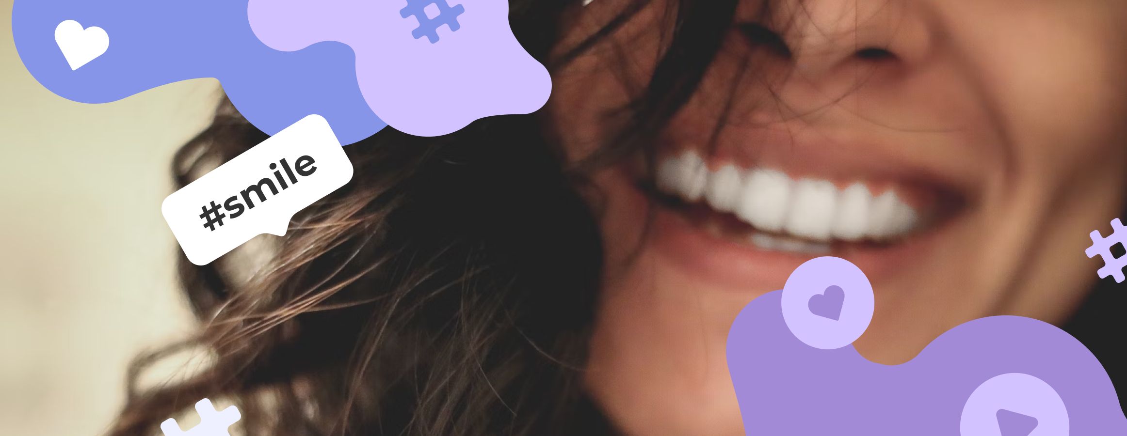 Smile hashtags